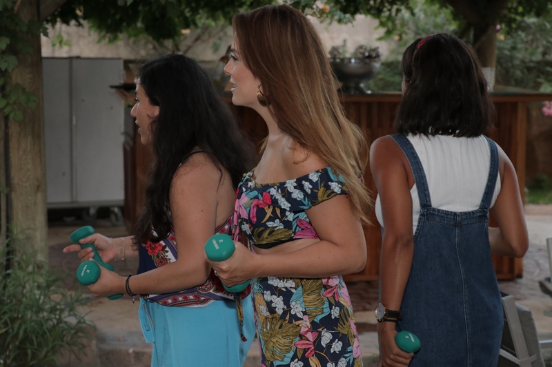 Gathering around the pool at Hilton Beirut Habtoor Grand